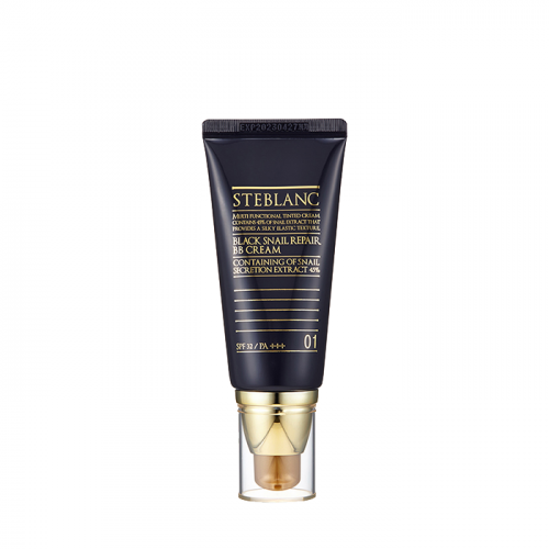 STEBLANC ВВ крем с муцином черной улитки, 01 светлый беж / Black Snail Repair BB Cream 50 мл