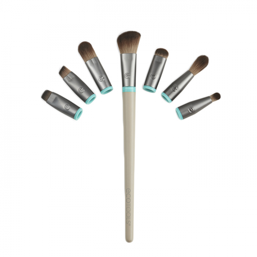ECOTOOLS Набор кистей для макияжа глаз (7 сменных насадок и 1 ручка) Interchangeables Total Renewal Eye Kit