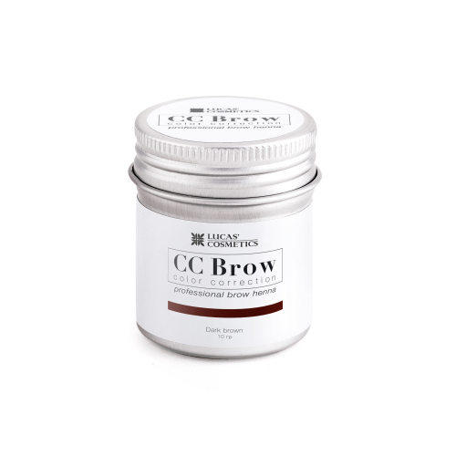 LUCAS COSMETICS Хна для бровей, темно-коричневый (в баночке) / CC Brow dark brown 10 г