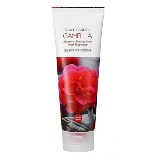 HOLIKA HOLIKA Пенка очищающая с камелией Дейли Гарден / Daily Garden Camelia Moisture Cleansing Foam from Tongyeong 120 мл