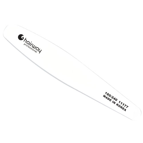 HAIRWAY Пилка contour белая 180/240