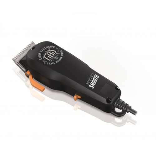 GA MA Машинка для стрижки GBS ABSOLUTE SMOOTH MAGNETIC для барберов, сетевая чёрная, 8 Вт