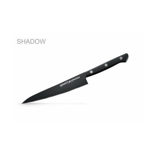 Нож универсальный Shadow, 15 см, с покр. Black-coating SH-0023/K Samura
