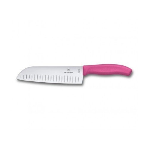 Нож Сантоку Victorinox Swiss Classic, розовый, 17 см 6.8526.17L5B Victorinox