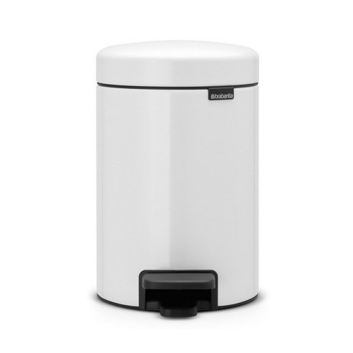 Мусорный бак с педалью newIcon (3 л), 26.4х17х23.5 см, белый 112126 Brabantia