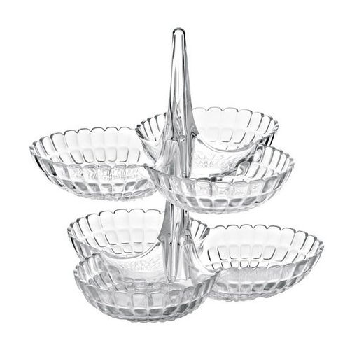 Набор менажниц Tiffany, 25х23.5х15.5 см, 2 шт., прозрачный 19920100 Guzzini
