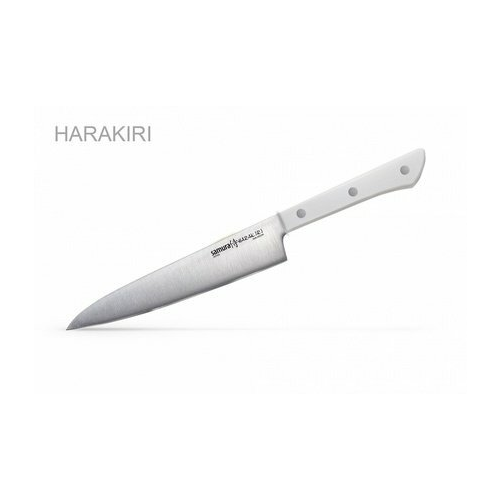 Нож универсальный Harakiri, 15 см, белый SHR-0023W/K Samura