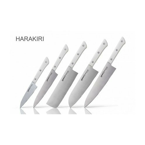Набор ножей Harakiri, 5 пр., белый SHR-0250W/K Samura