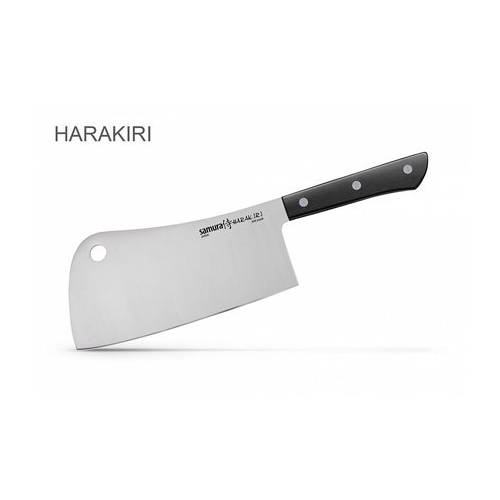 Топорик кухонный Harakiri, 18 см, черный SHR-0040B/K Samura