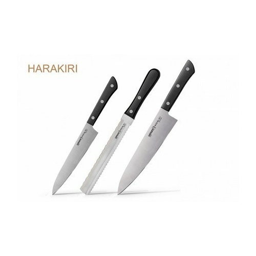 Набор ножей Harakiri, 3 пр., черный SHR-0230B/K Samura