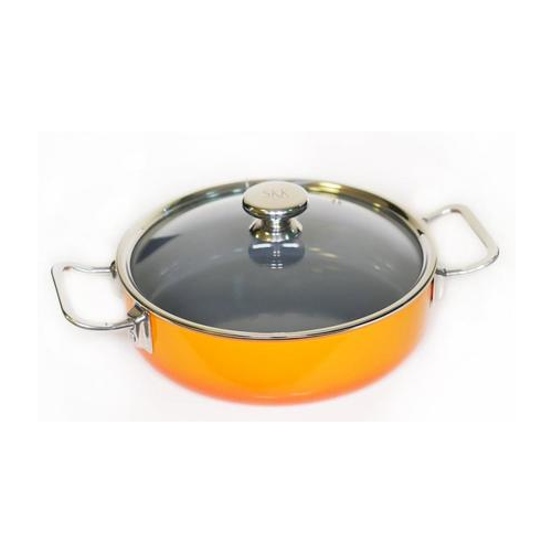 Сотейник Enameled Steel (5 л), 28 см, со стеклянной крышкой 12128O/28211 SKK