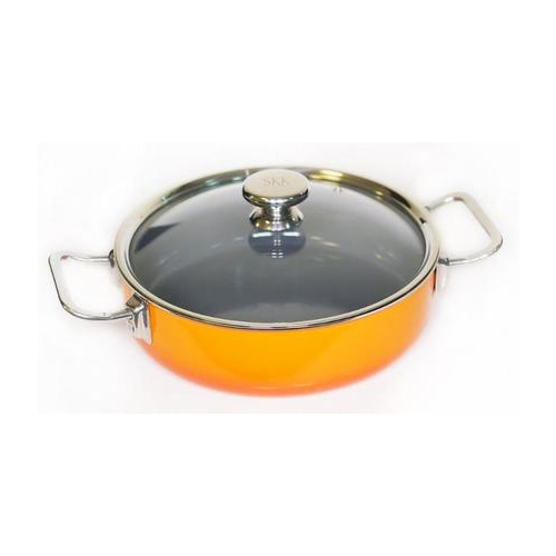 Сотейник Enameled Steel (4.6 л), 24 см, со стеклянной крышкой 12224O/12242 SKK