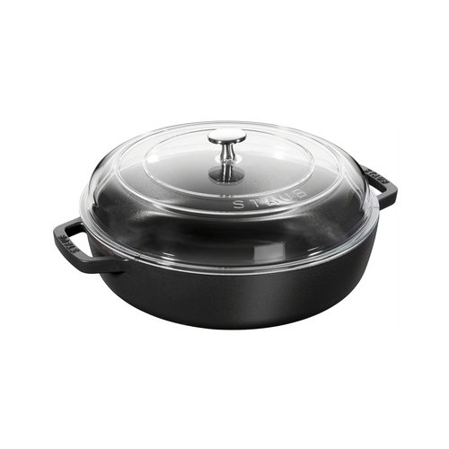 Сотейник со стеклянной крышкой, 28 см, черный 12722823 Staub