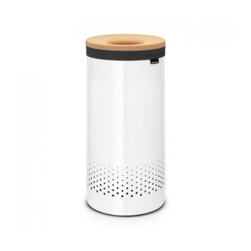 Бак для белья с пробковой крышкой (35 л), белый 104367 Brabantia