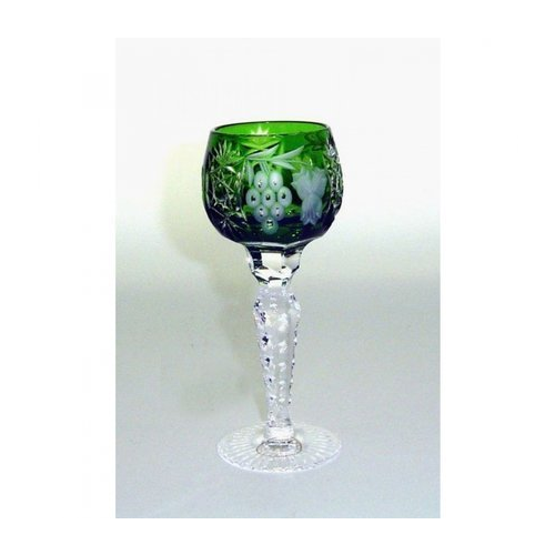 Рюмка для ликера Grape (60 мл), темно-зеленая 1/emerald/64575/51380/48359 Ajka Crystal