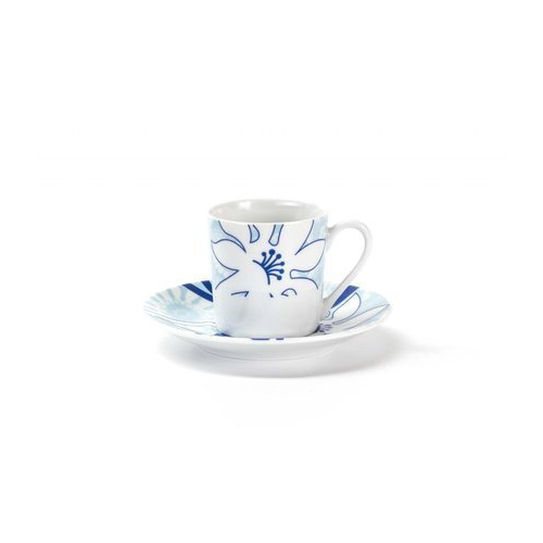 Набор кофейных пар Blue sky (100 мл), 12 пр. 539012 2230 Tunisie Porcelaine