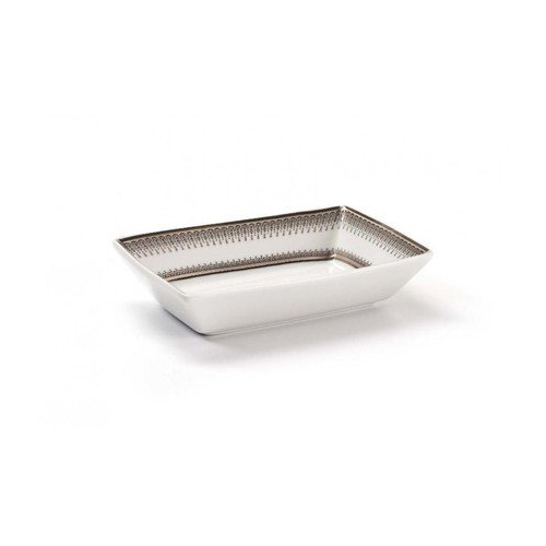 Блюдо прямоугольное Princier Platine, 13х9х3 см 710813 1801 Tunisie Porcelaine