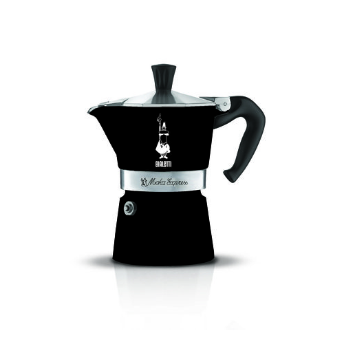 Гейзерная кофеварка Moka Express Color (0.12 л), на 3 чашки, черная (4952) 0004952/NP Bialetti