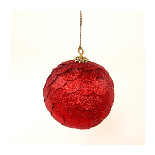 Шар новогодний декоративный Paper ball, красный en_ny0071 EnjoyMe
