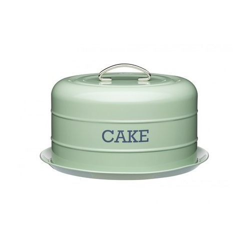 Тортовница с крышкой Living Nostalgia, 28.5х18 см, зеленая LNCTGRN Kitchen Craft