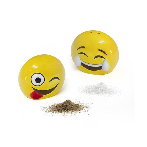 Солонка и перечница Emoji, 6.5х7х5 см, желтая 26753 Balvi