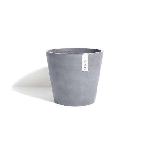 Кашпо Amsterdam, 20х17.5 см, серо-голубое 74.009.20B ECOPOTS