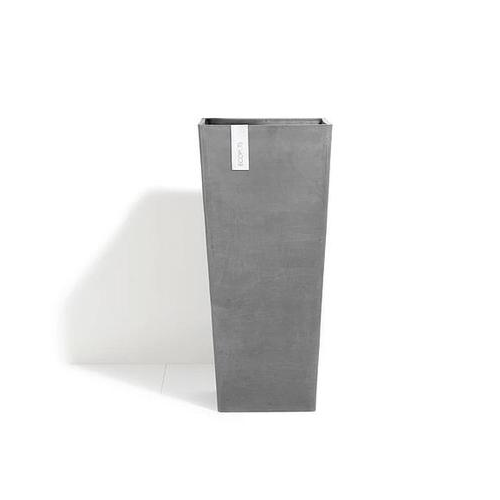 Кашпо Rotterdam высокое, 32х32х70 см, серое 74.007.60G ECOPOTS