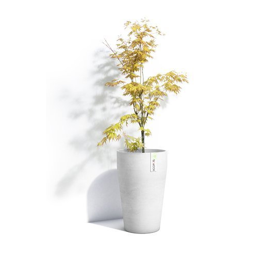 Кашпо Sankara XL высокое, 45х75 см, светло-серое 74.020.75S ECOPOTS