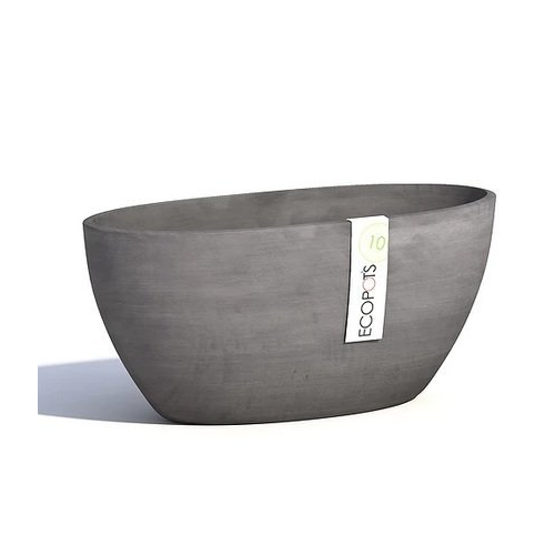 Кашпо Sofia, 43х25х18 см, серое 74.014.42G ECOPOTS