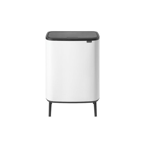Мусорный бак Bo Touch Bin Hi (2x30 л), 54.5х31.2х81.5 см, белый 130601 Brabantia
