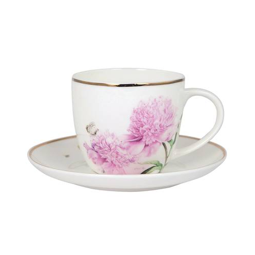 Чашка с блюдцем Pink Peonies (230 мл) *516963/1 Ashdene