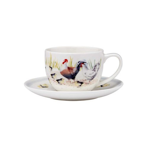Чашка с блюдцем Country Chickens (250 мл) 517287 Ashdene