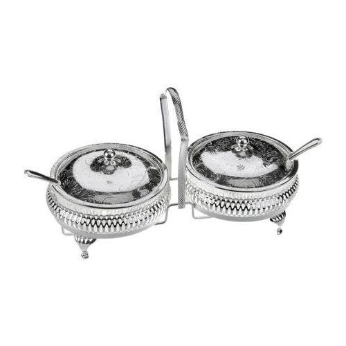 Набор вазочек для варенья с крышкой и ложками, 11.5 см, 7 пр QA-0/4332 Queen Anne