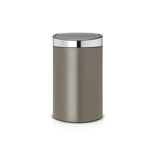 Мусорный бак Touch Bin New (40 л), платиновый, крышка стальная матовая 114885 Brabantia