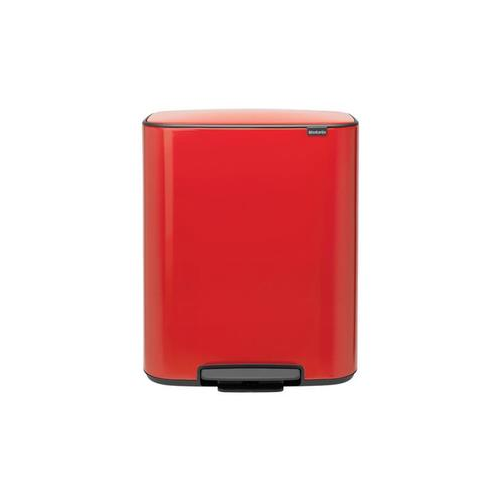 Мусорный бак Pedal Bin Bo (2х30 л), пламенно-красный 211522 Brabantia