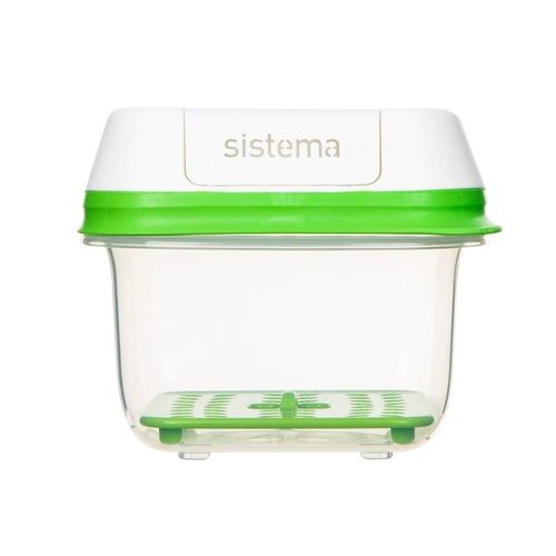Контейнер квадратный FreshWorks (591 мл), 12х12х10.5 см 53105 Sistema