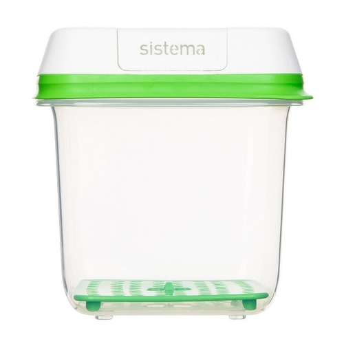 Контейнер квадратный FreshWorks (1.5 л), 14.5х14.5х15.5 см 53110 Sistema