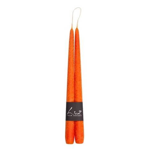 Набор свечей Рустик, 30 см, 2 шт, оранжевый LUZ305.89 Luz your senses