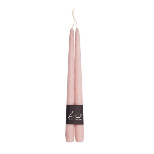 Набор свечей Рустик, 30 см, 2 шт, серо-розовый LUZ305.62 Luz your senses
