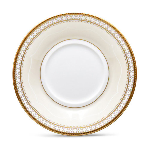 Блюдце для чашки чайной "Трефолио, золотой кант" 15 см NOR4945L/93687S Noritake