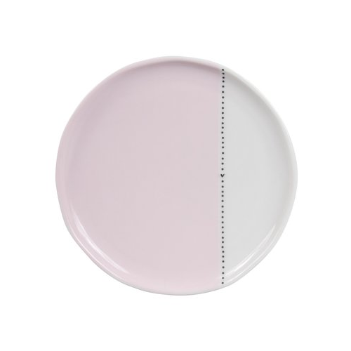 Тарелка десертная White Dots Нeart Black, 19 см RJ/DE RO/WH DO/BL Bastion Collections