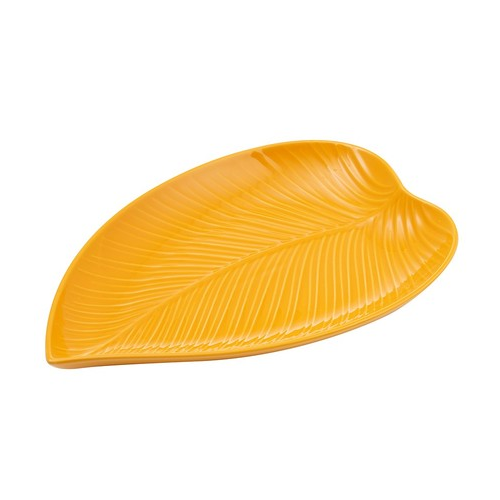Блюдо сервировочное In The Forest Leaf, 35.2х23 см, желтое 2002.224 Mason Cash