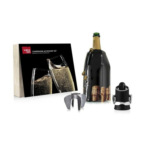 Подарочный набор для шампанского Champagne, 3 пр. 38899606 VacuVin