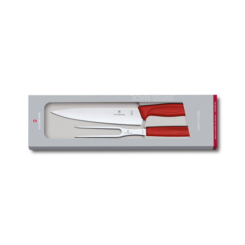Набор для разделки мяса SwissClassic Red Extension, 2 пр., красная рукоять 6.7131.2G Victorinox