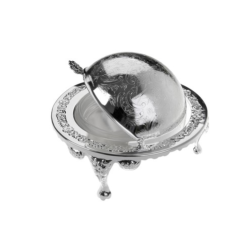 Икорница с крышкой, 14х11.5 см, на ножках QA-0/6500/2 Queen Anne