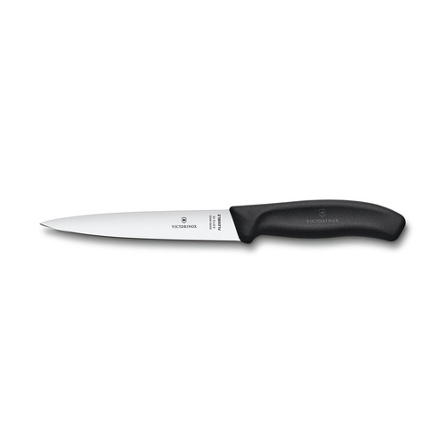 Нож филейный SwissClassic, 16 см, черный 6.8713.16B Victorinox