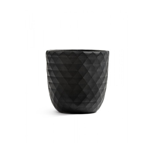 Кашпо Ergo Diamond Чаша-конус, 36х37 см, антрацит 41.1020-0037-BLCK-37 Treez