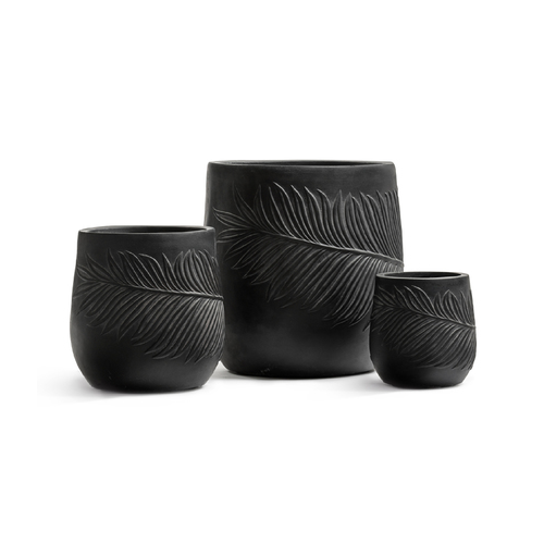 Кашпо Ergo Nature Чаша, 45х44 см, антрацит 41.1020-0039-BLCK-44 Treez