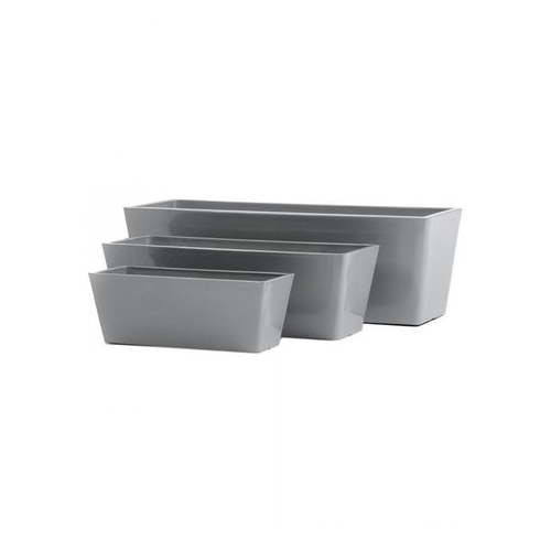 Кашпо Japonica Hikari Devider, 21х65х23 см, серебряный матовый лак 41.216-06-006-BLCK-65 Treez