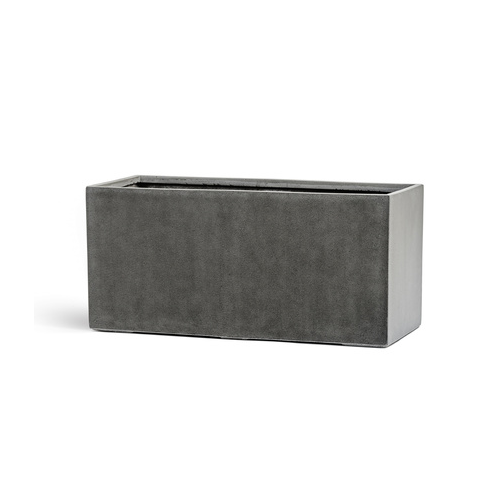 Кашпо Effectory Beton Низкий прямоугольник, 37х80х35 см, темно-серый бетон 41.3319-02-019-GR-080 Treez